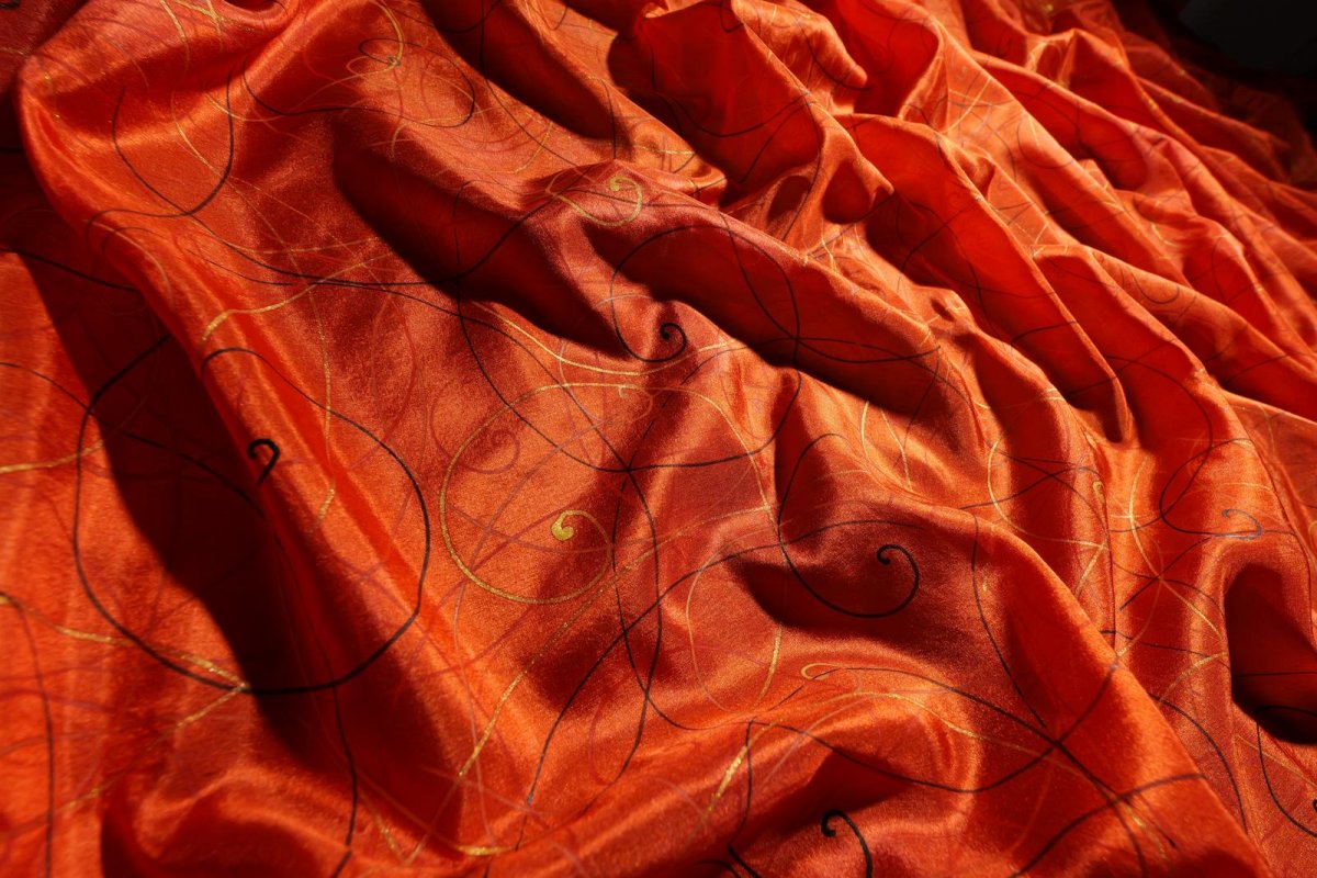 Spirály - hedvábný pléd