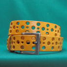 Opasek děrovaný žlutý