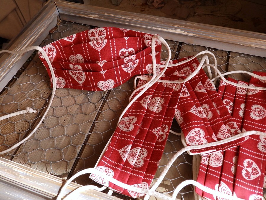 Bavlněná rouška s kapsou na filtr