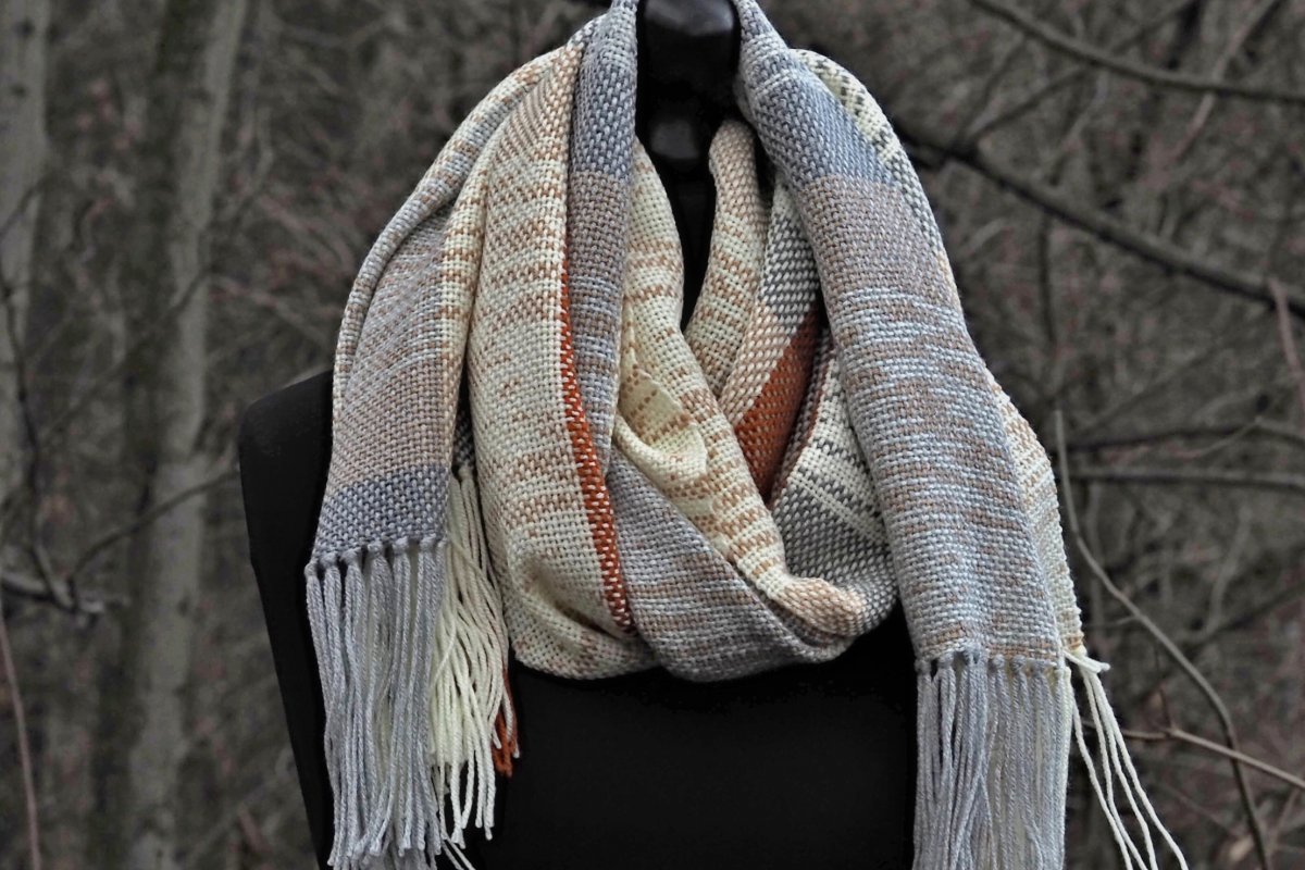 RUČNĚ TKANÁ ŠÁLA - PLÉD - SÁVA