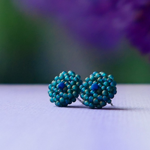 Rebeca - náušničky pecky, nerez