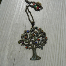 Náhrdelník - strom se zirhony