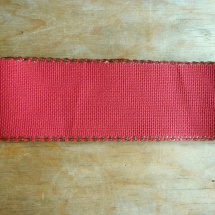 Kanavová stuha na vyšívání červená šíře 70 mm
