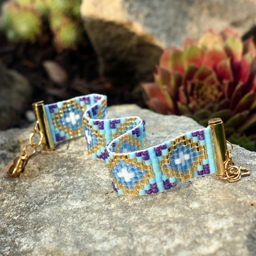 Geometric - náramek tkaný