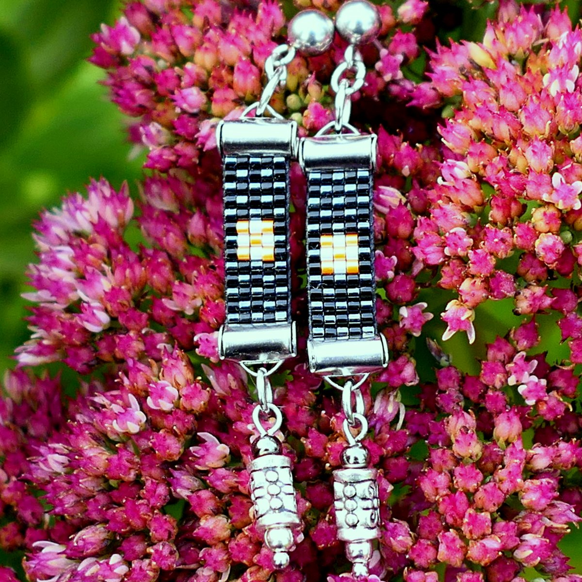 Teri - tkané náušnice