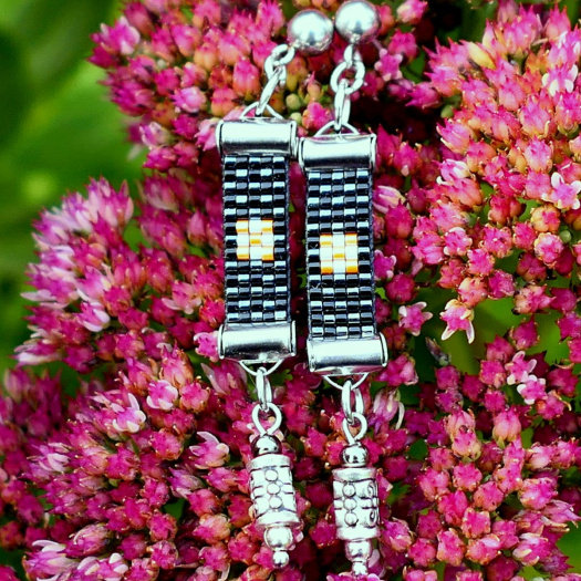 Teri - tkané náušnice