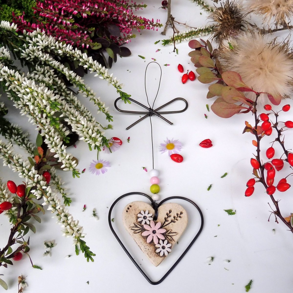 Srdíčko z lásky dané růžové