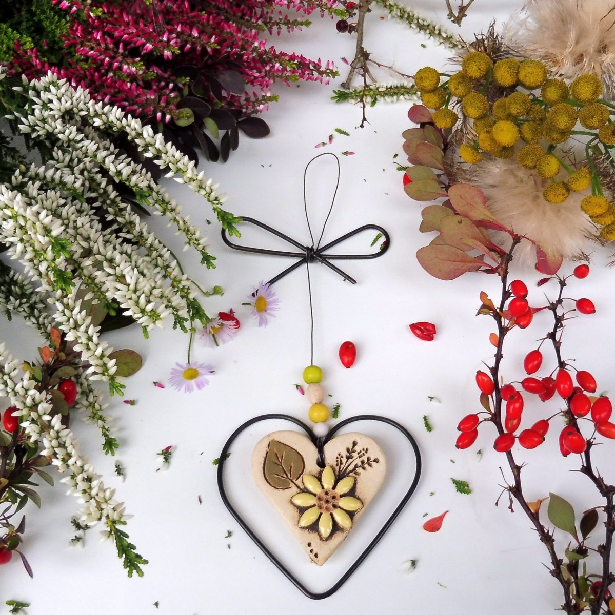 Srdíčko z lásky dané žluté