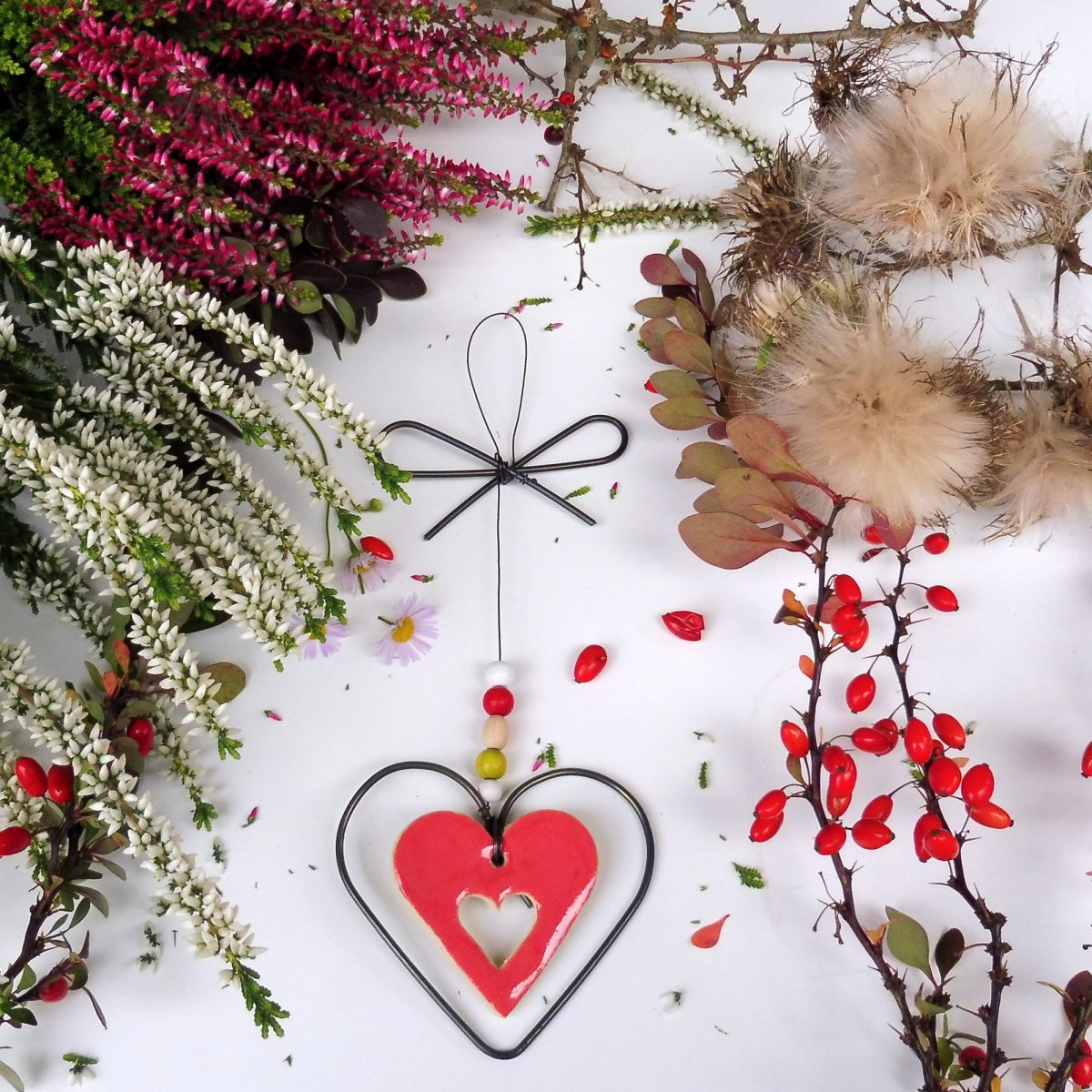 Srdíčko z lásky dané červené