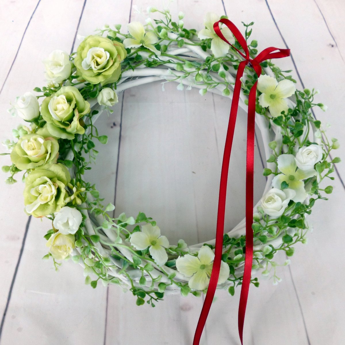 Zasněná_jarní věnec na dveře 