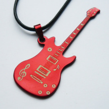 Kytara červená kovová 