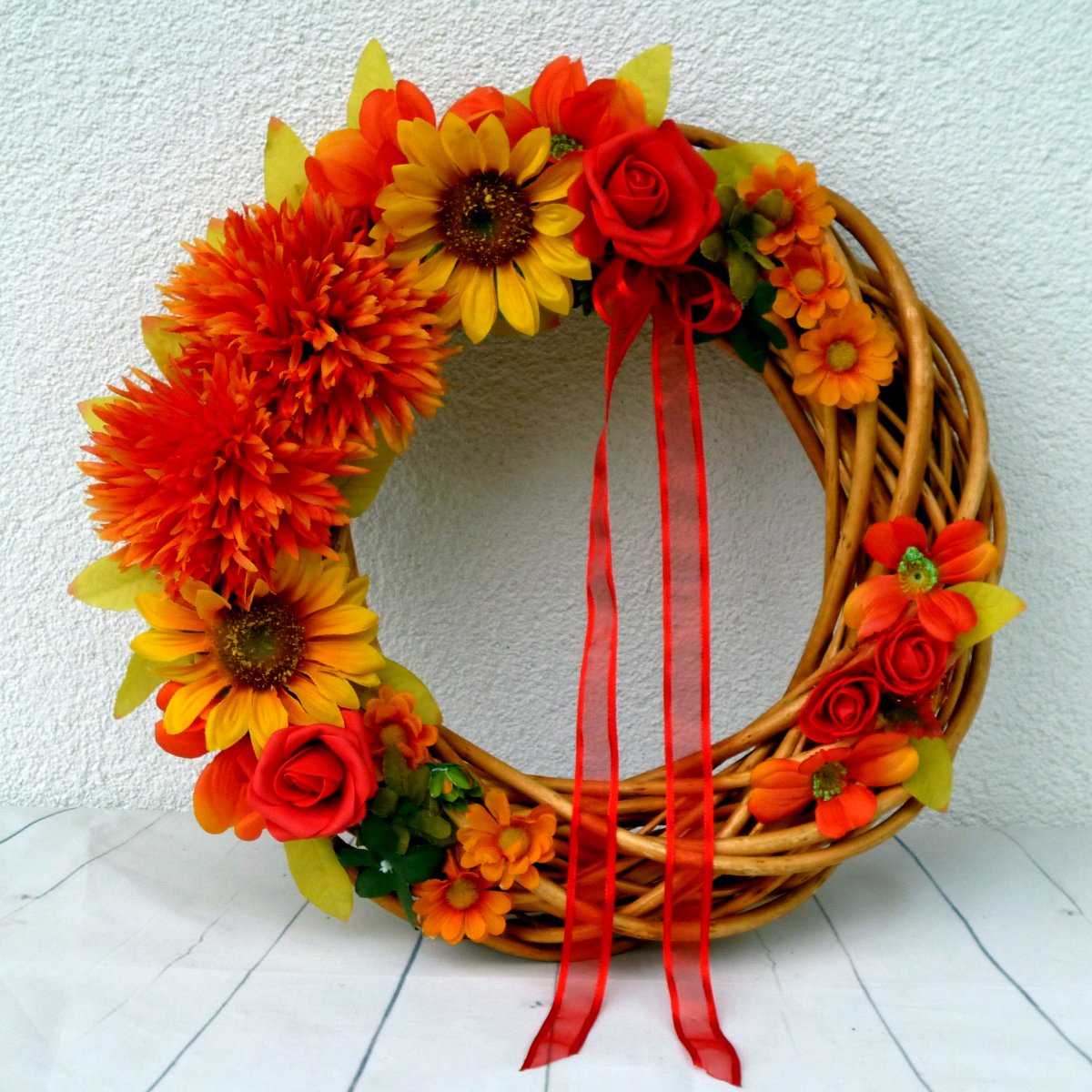 Žhavé léto_věnec na dveře