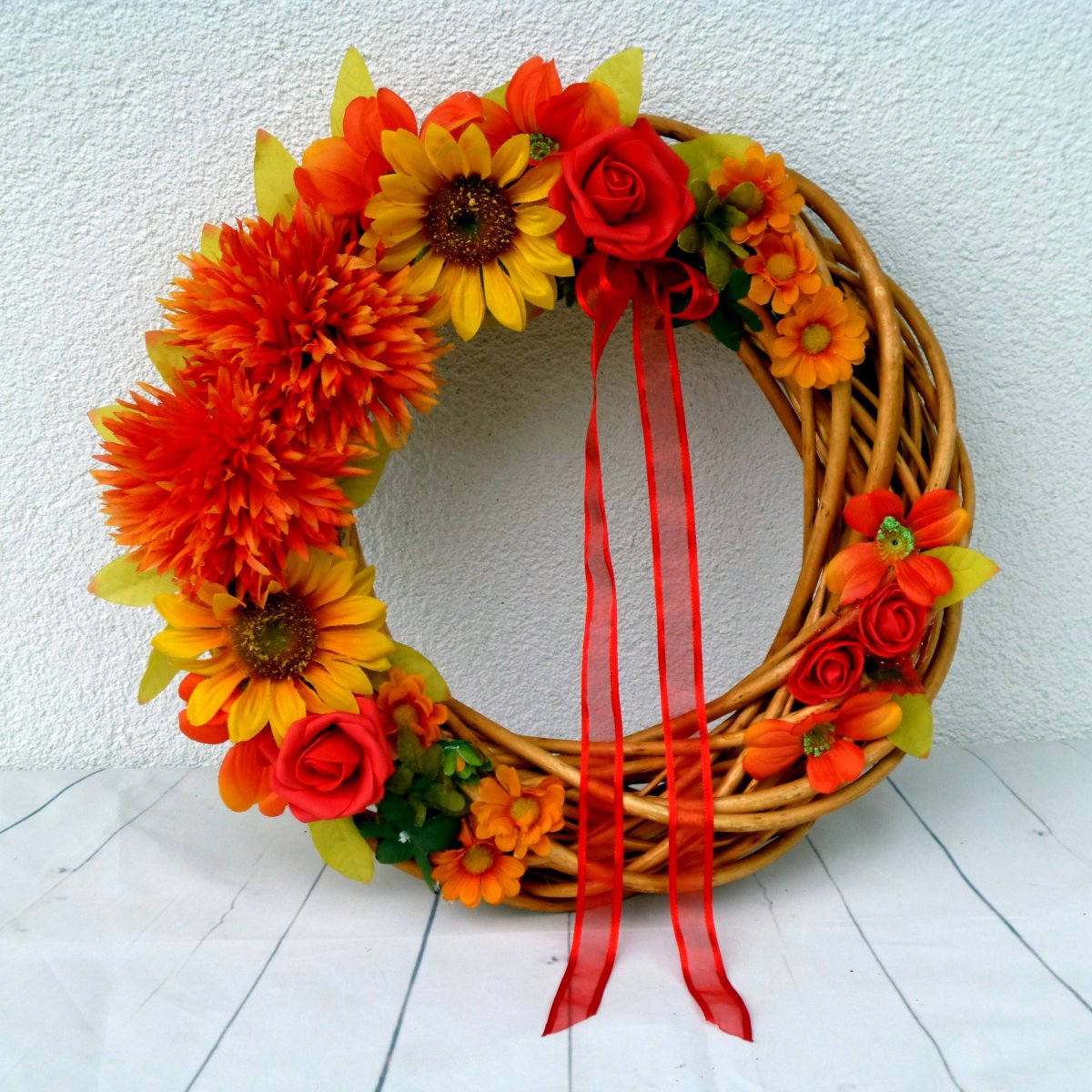 Žhavé léto_věnec na dveře