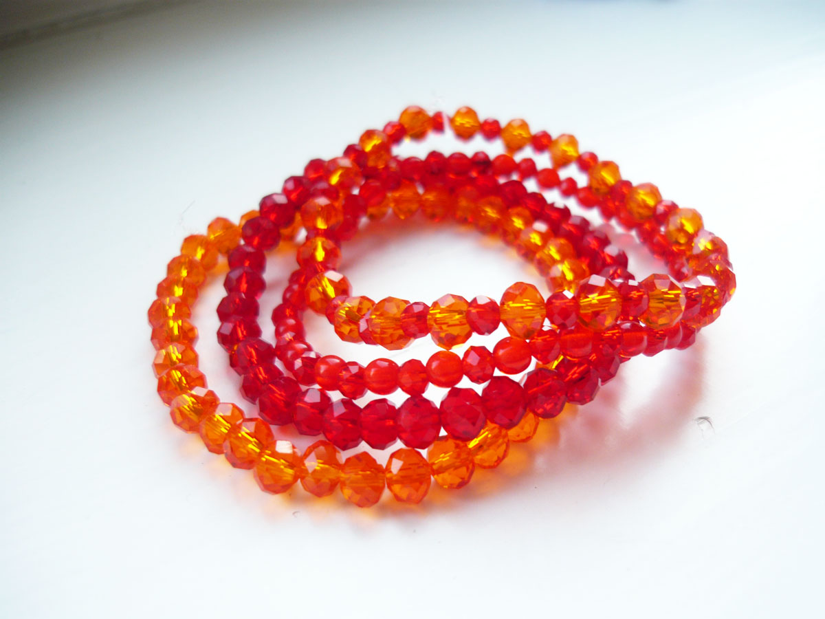 Oheň v srdci - náramek 