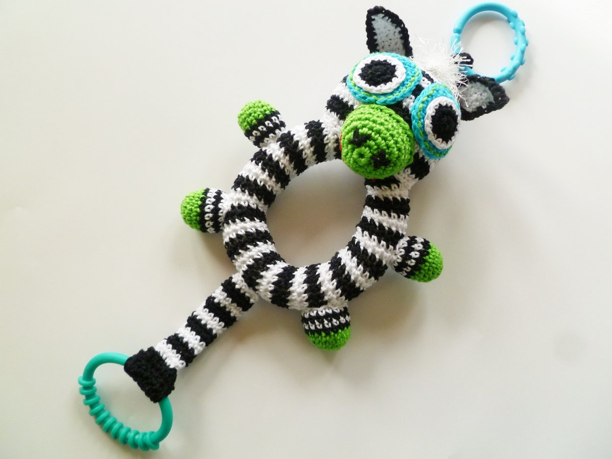 Zebra Míša - chrastítko