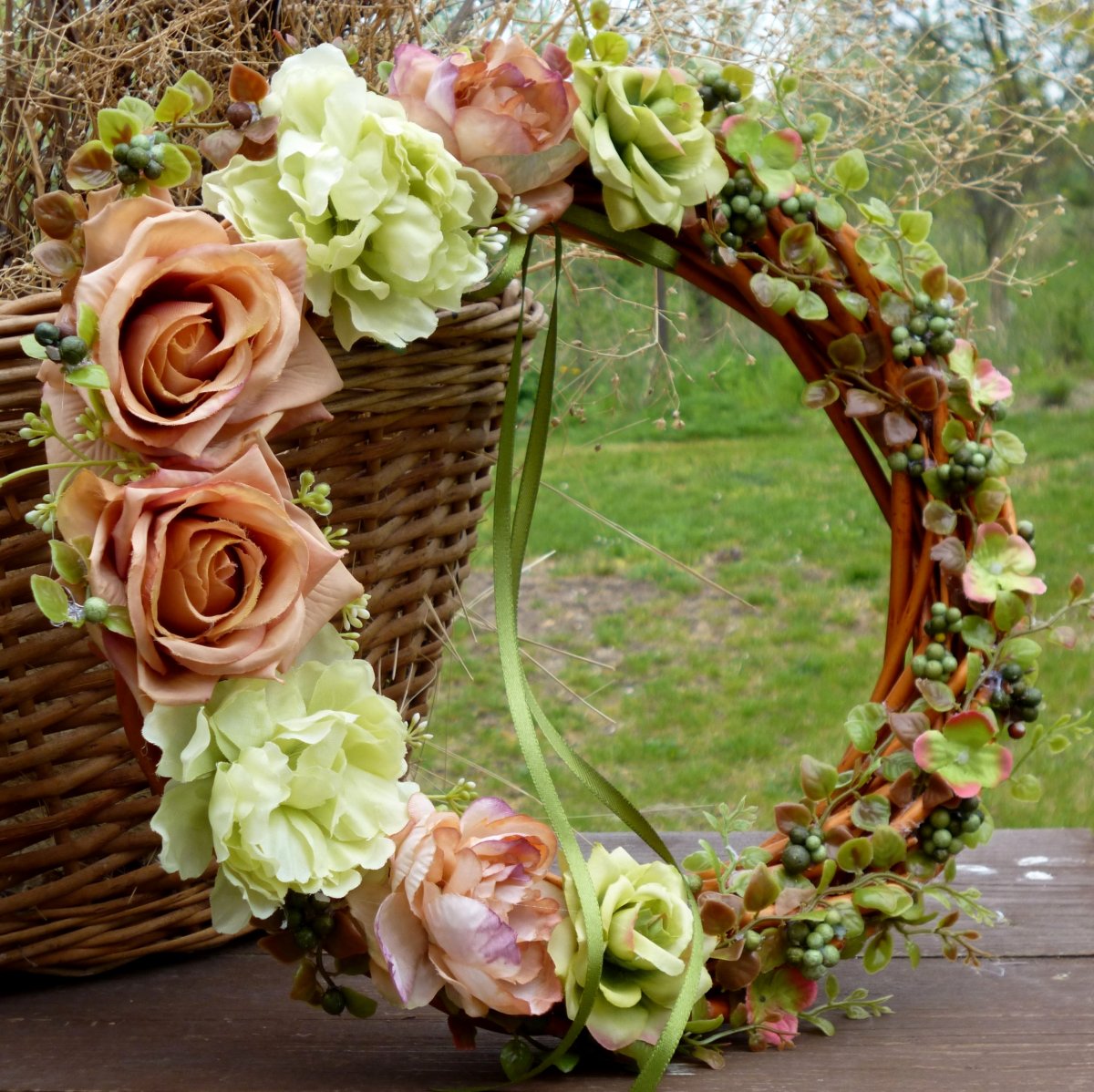 Podzim na zahradě_věnec na dveře