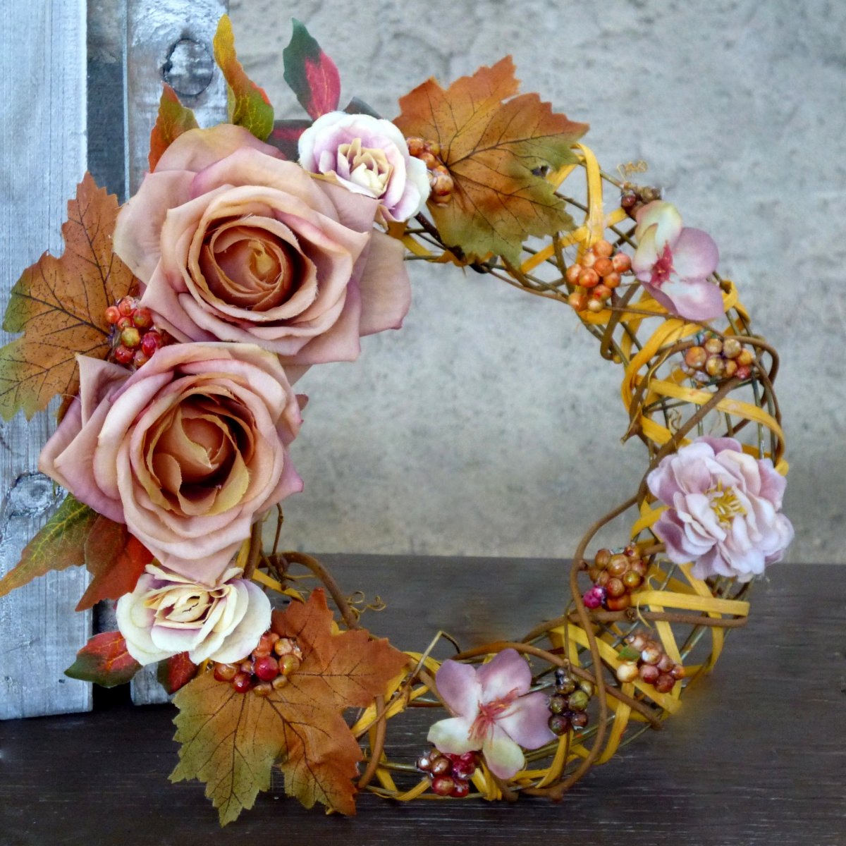 Konec léta_věnec na dveře