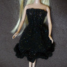 Barbie-Šatičky večerní-černé