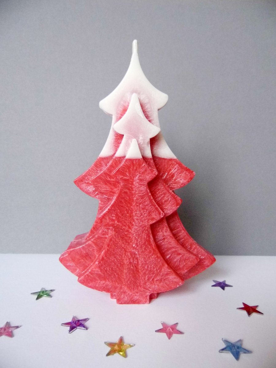 Svíčka - stromeček (červená)