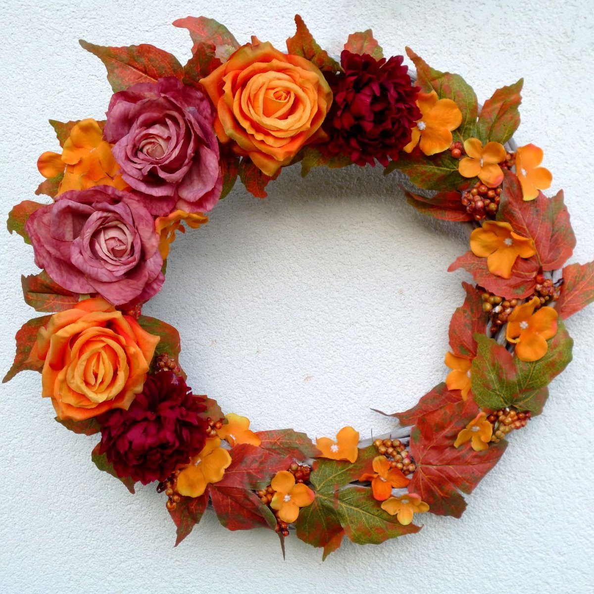 Hýřím barvami_velký věnec 40 cm