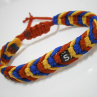 Tříbarevný drhaný náramek (Sparta) - Unisex
