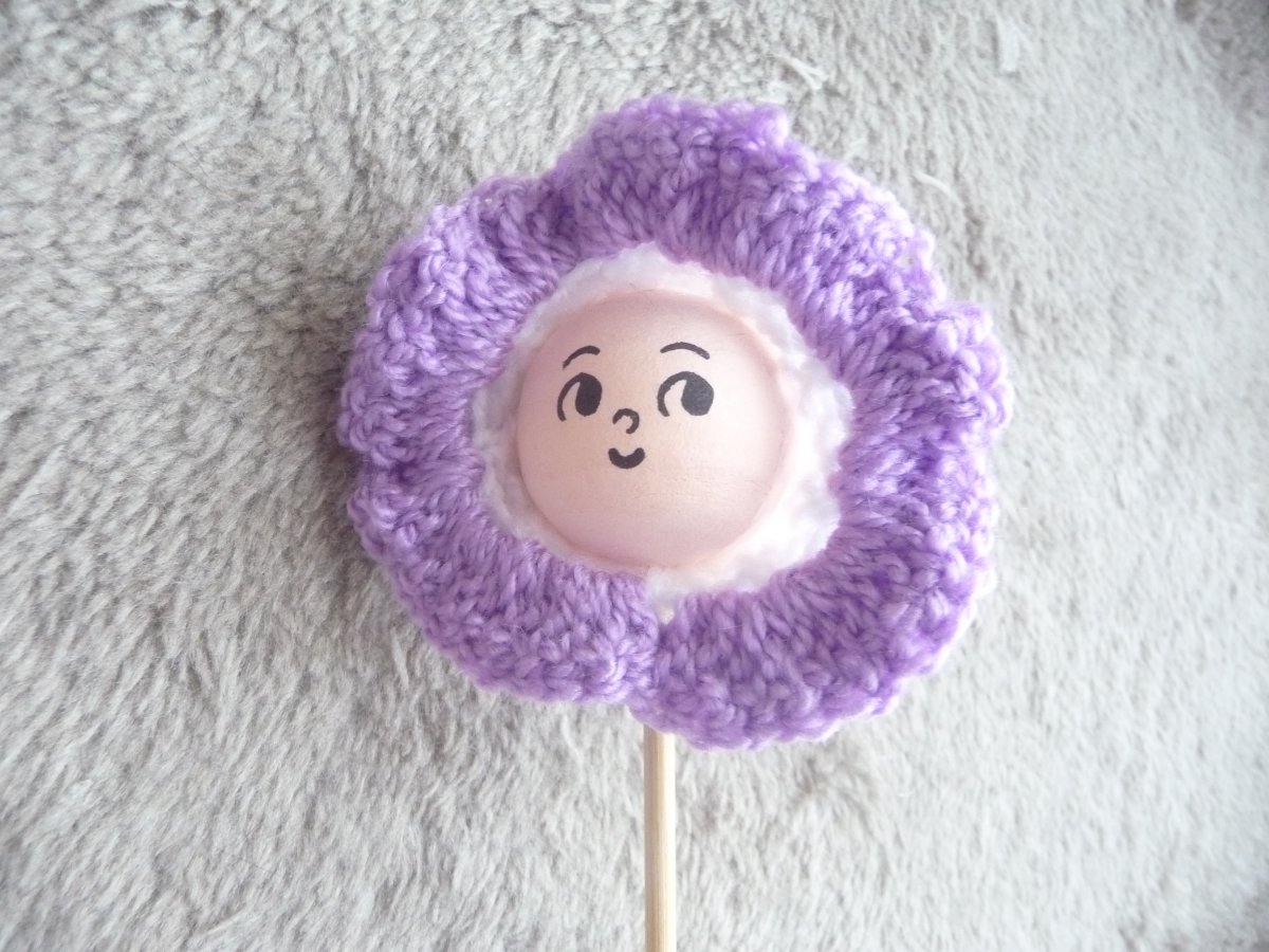 Kytičková panenka-fialová-zápich