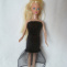 Barbie-Večerní šatičky s organzou-černé