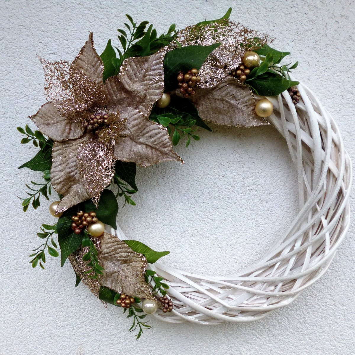 Velký věnec s vánoční hvězdou