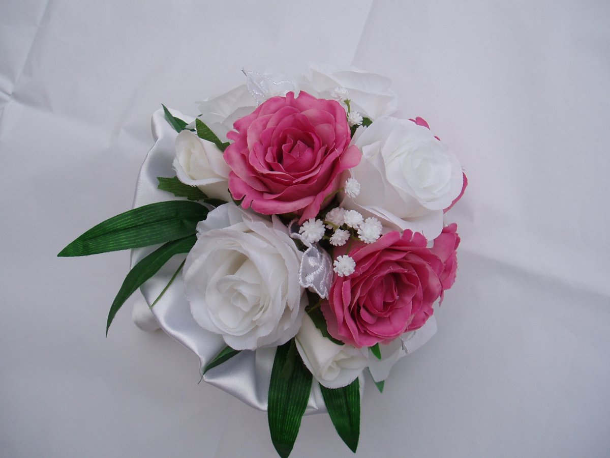 Kytička bílo-růžová