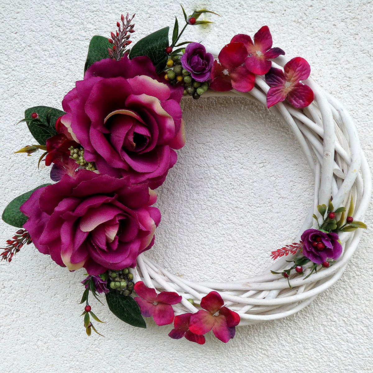 Wild Roses_věnec na dveře