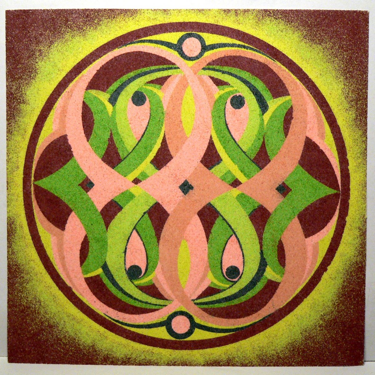 písková mandala 11 - volná energie