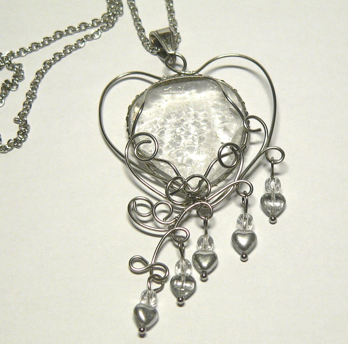 srdce na dlani - náhrdelník