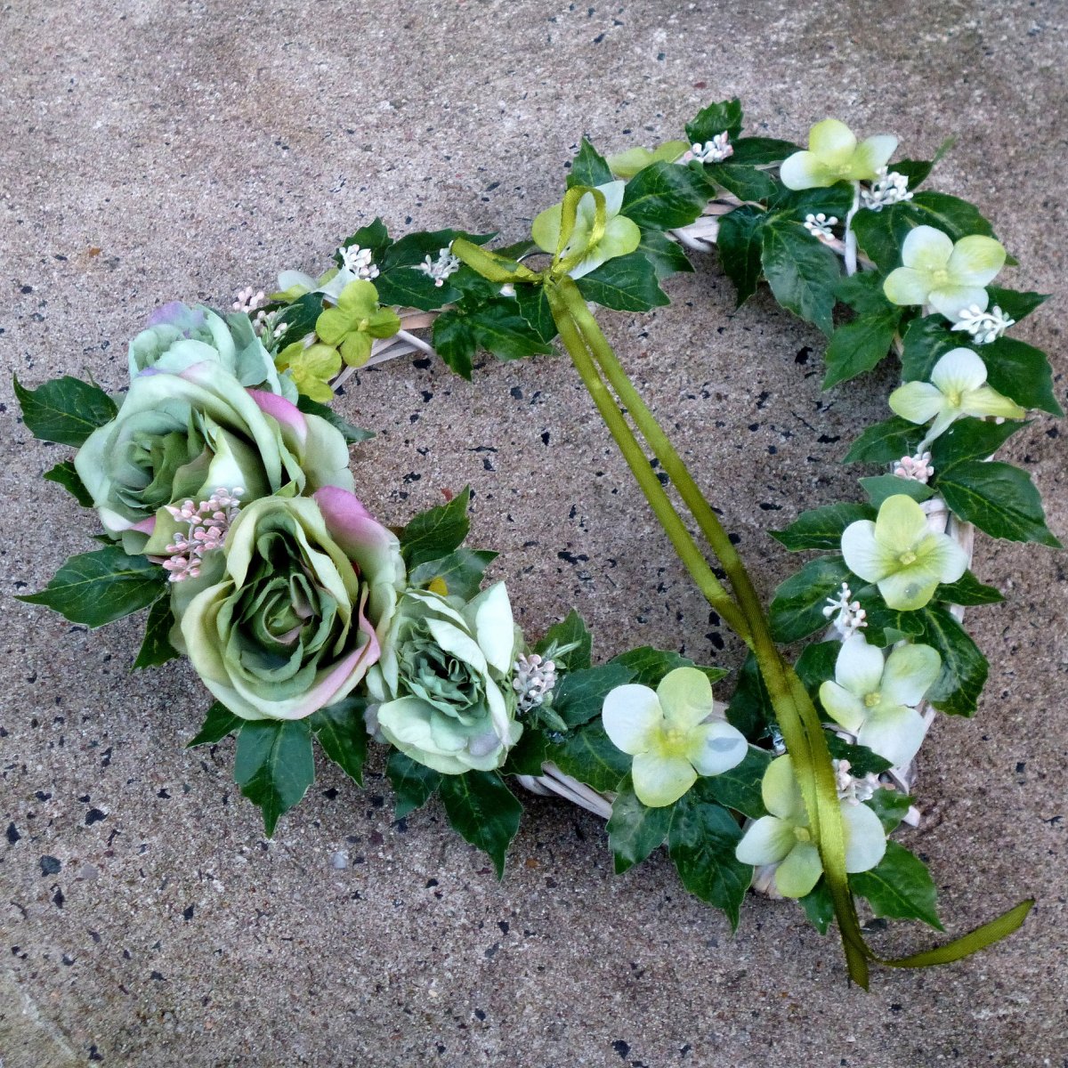 Lásko, voníš deštěm_proutěné srdíčko