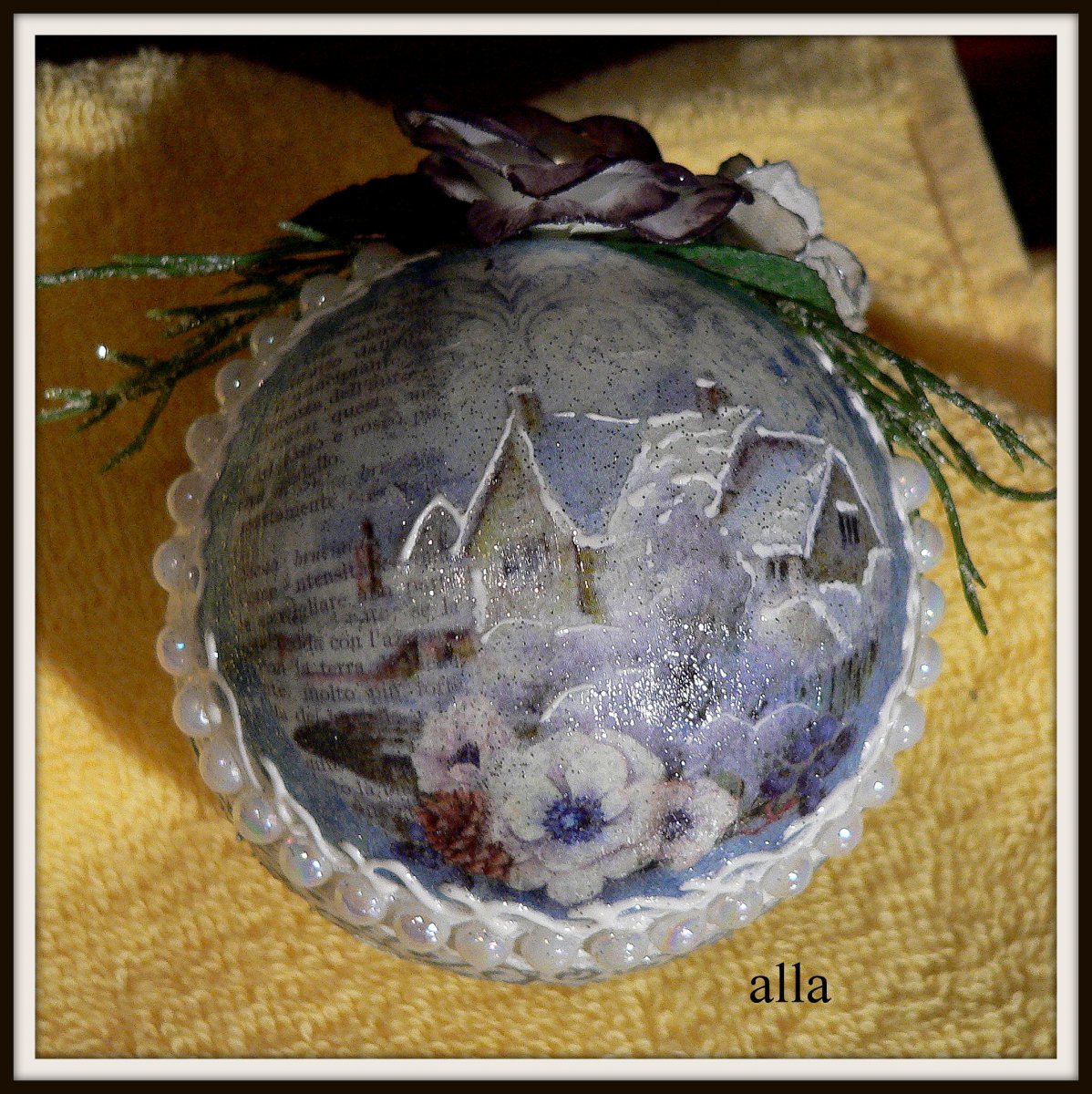 vánoční ozdoba - domečky