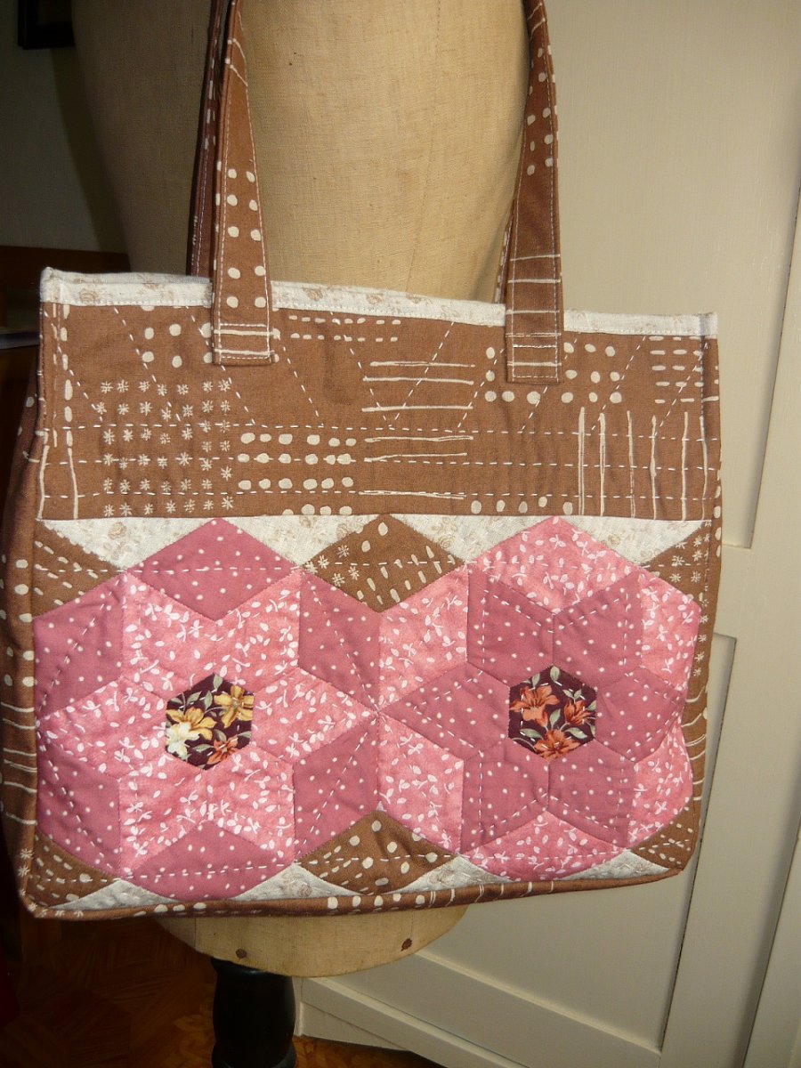 Lněná patchworková kabela