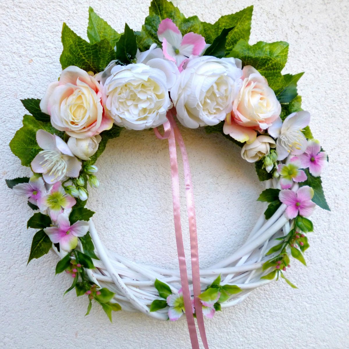 Ranní rosou_ jarní romantický věnec