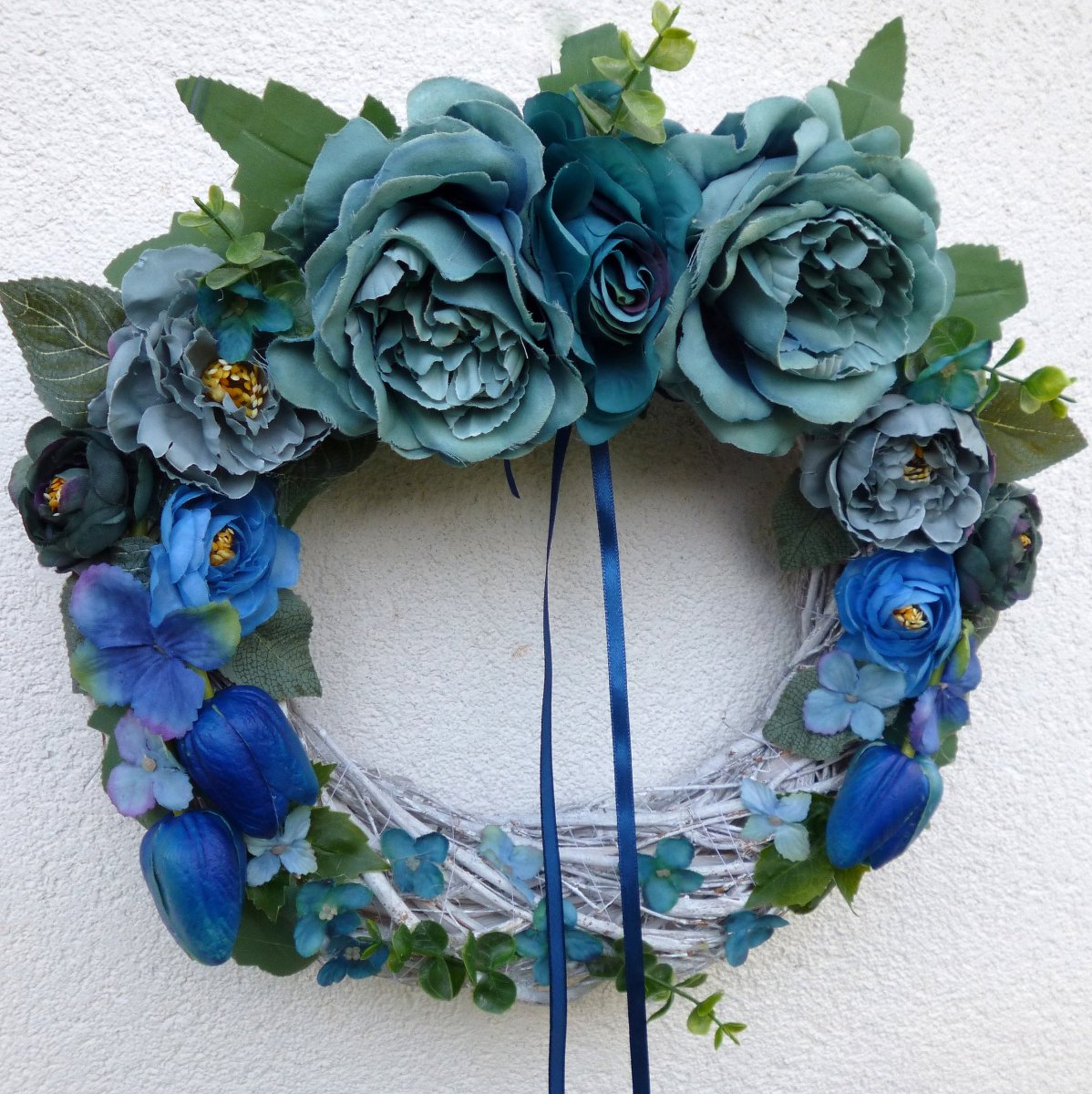 Věnec na dveře_Jeans Love II