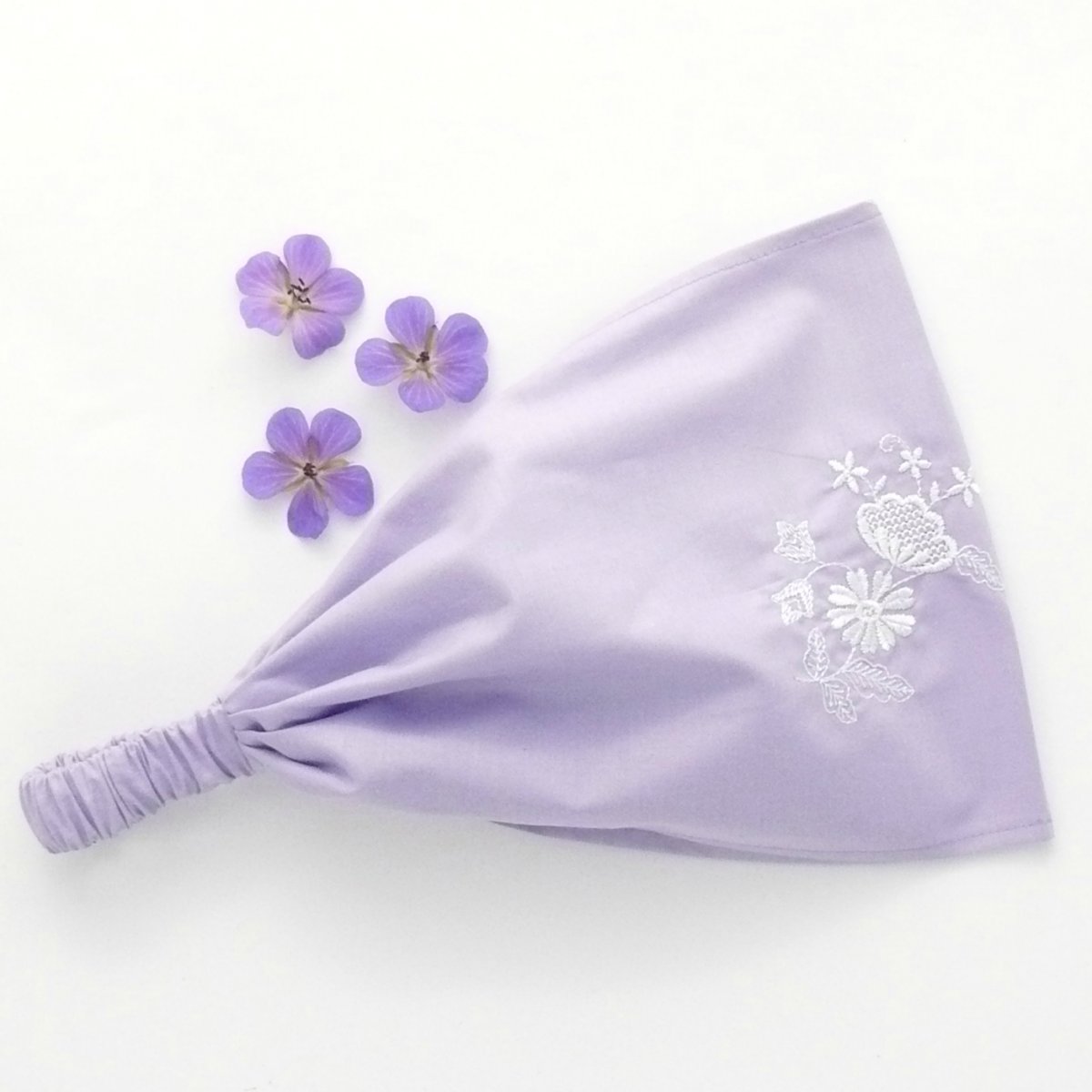 Látková čelenka, šátek - kytička