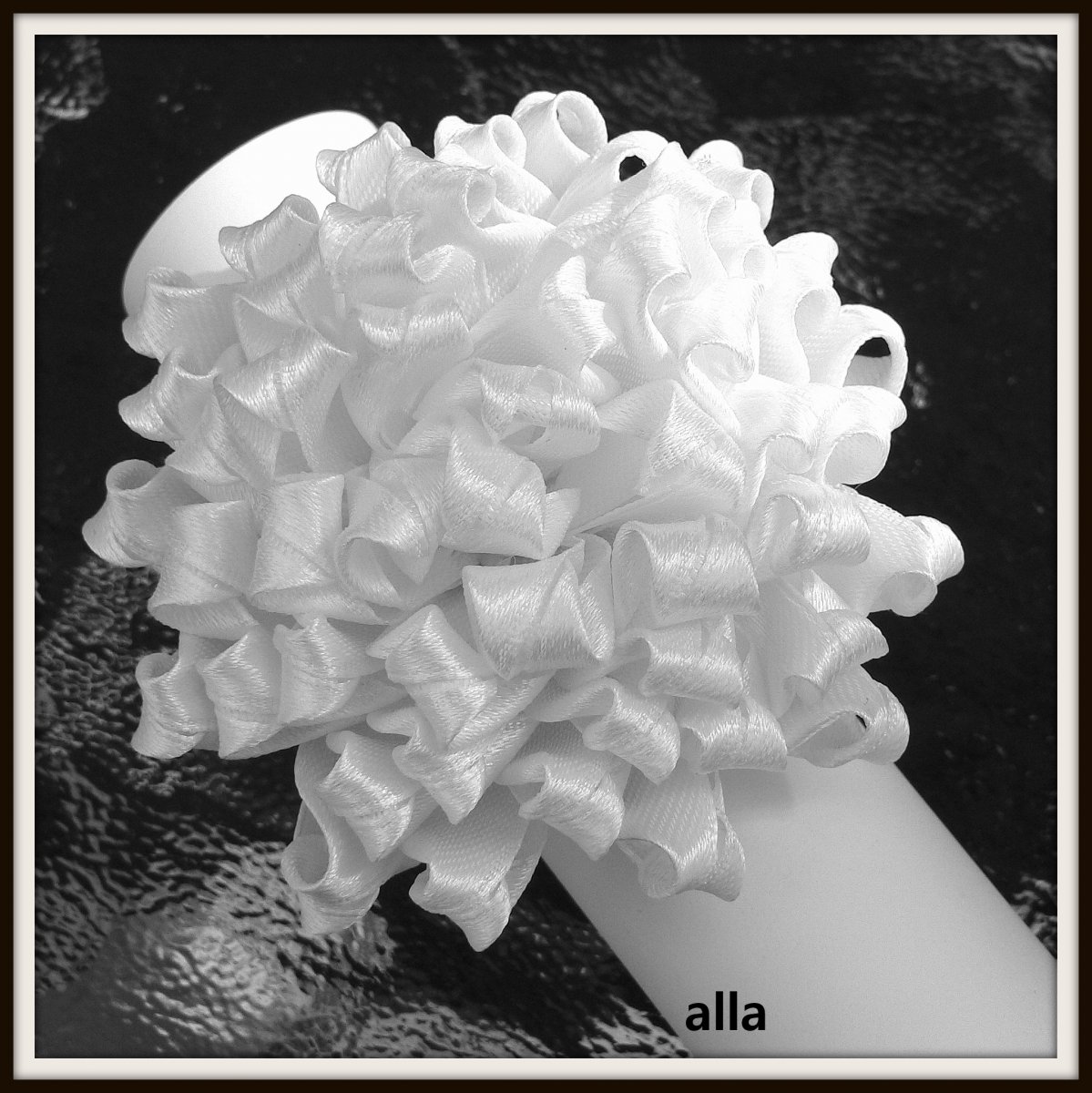 gumička do vlasů - 1 - bílá