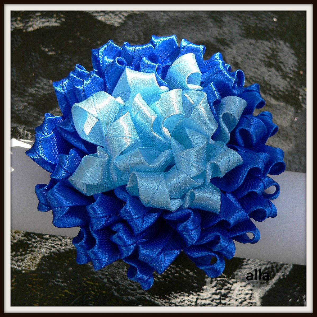 gumička do vlasů - 1 - modrá