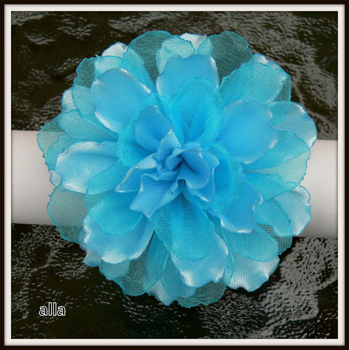 gumička do vlasů - 2 - modrá