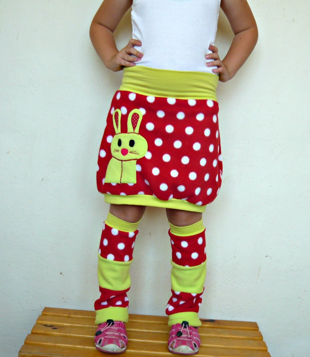 Sukýnka + návleky se zajíčkem...vel.122 SKLADEM