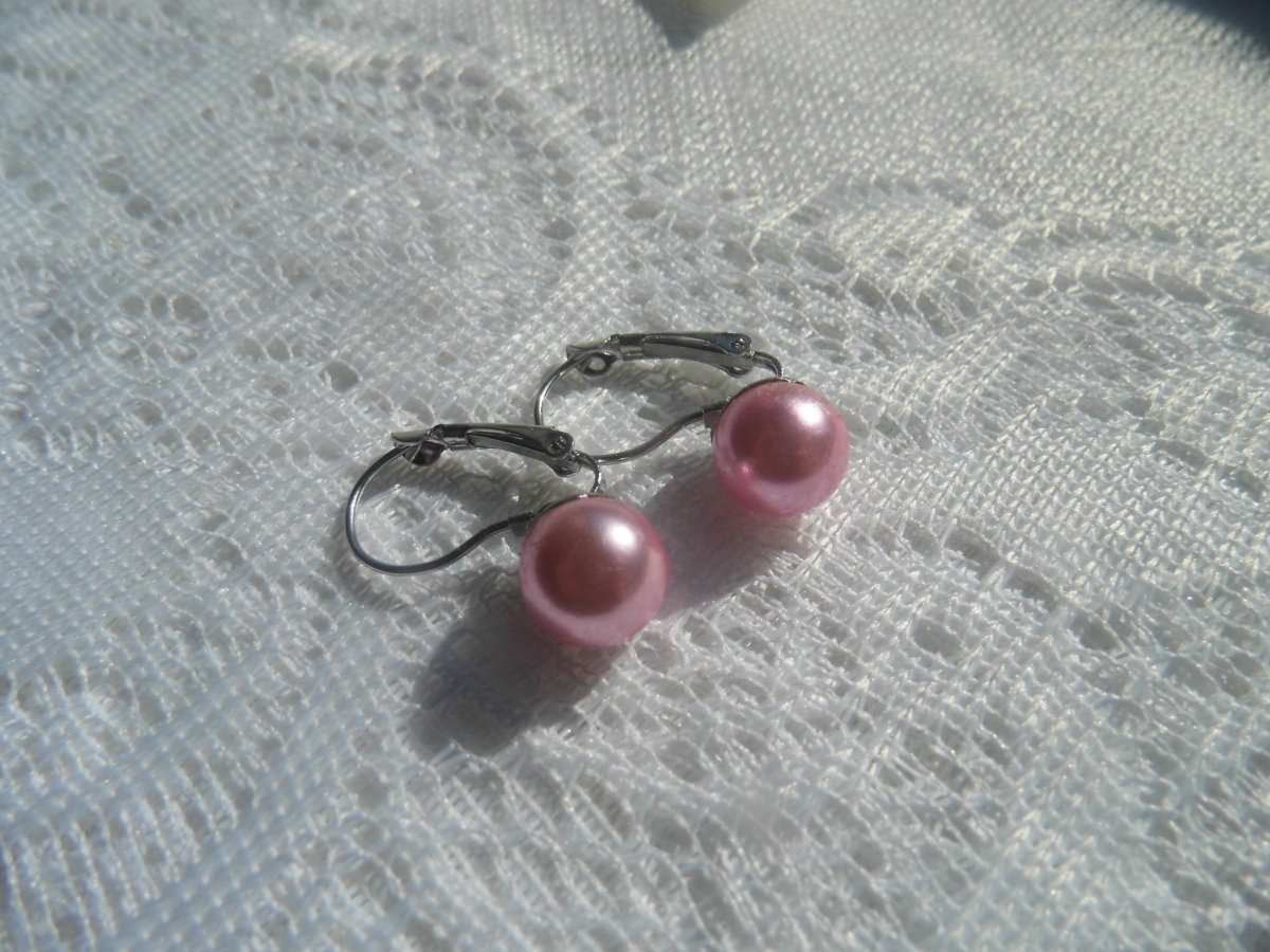 náušnice - imitace perel