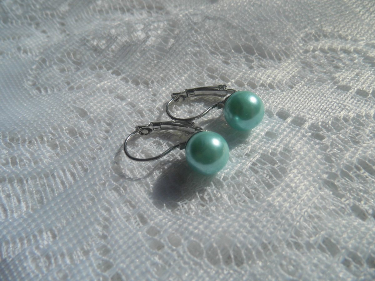 náušnice - imitace perel