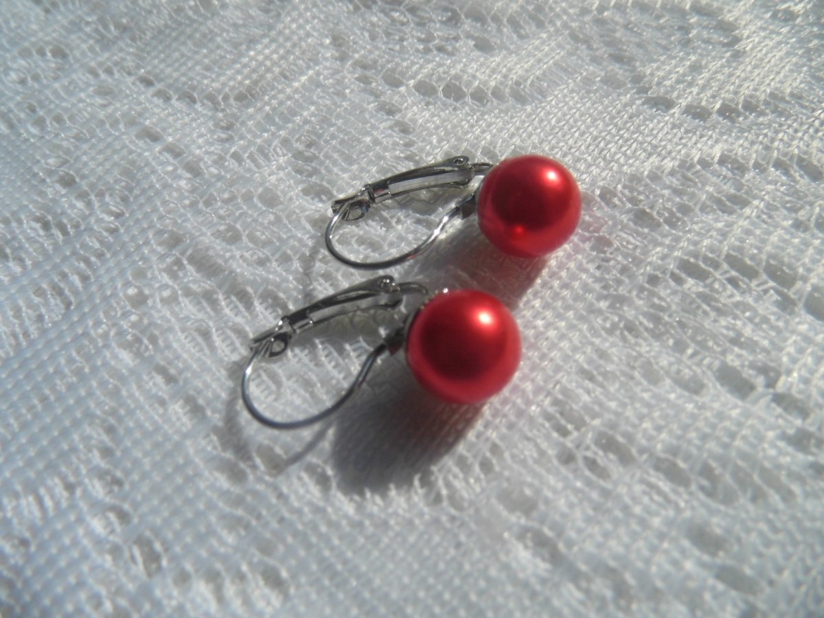 náušnice - imitace perel