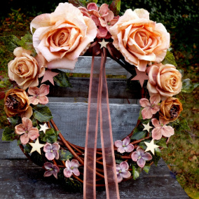 Medový věnec vánoční_30 cm