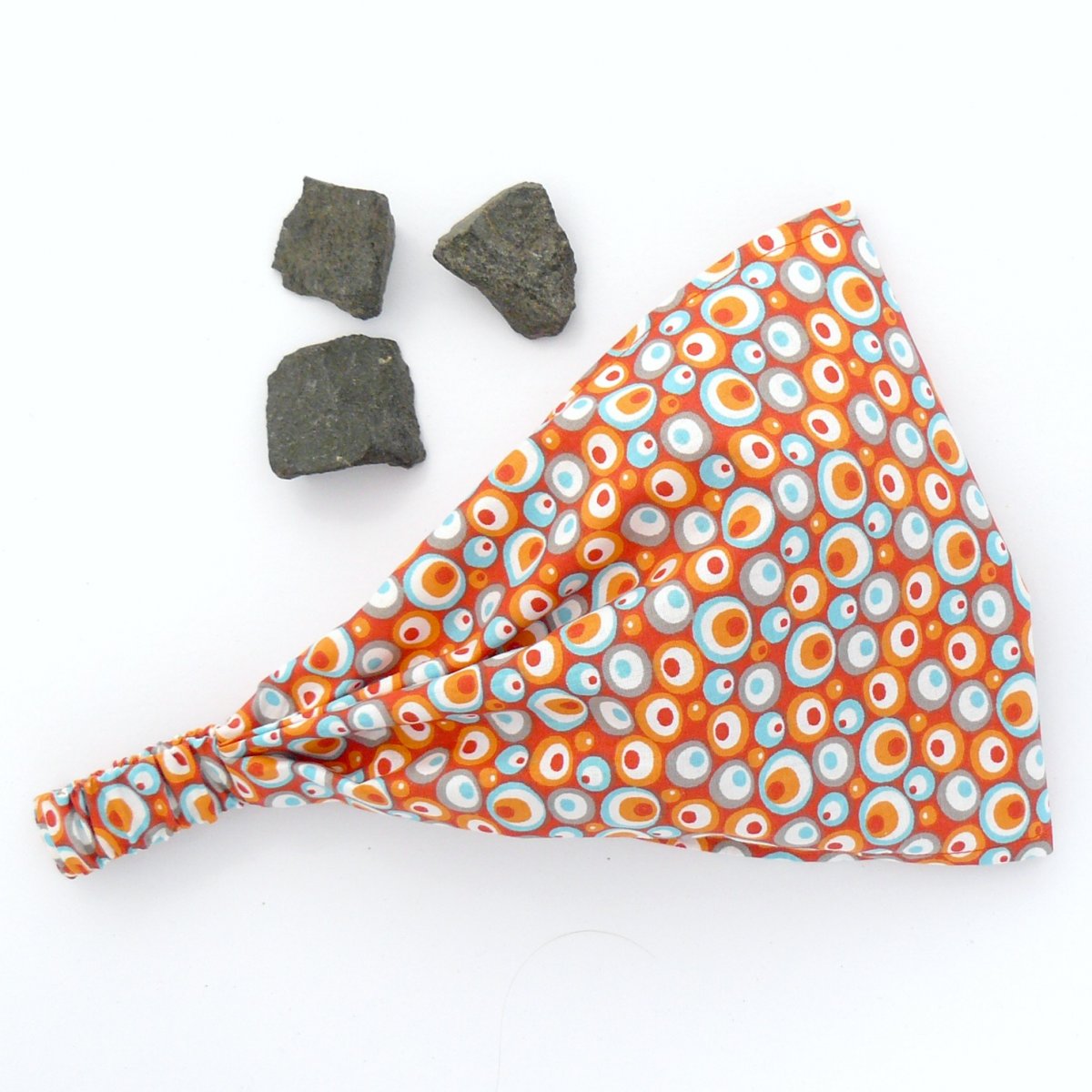 Látková čelenka, šátek - léto - bubliny