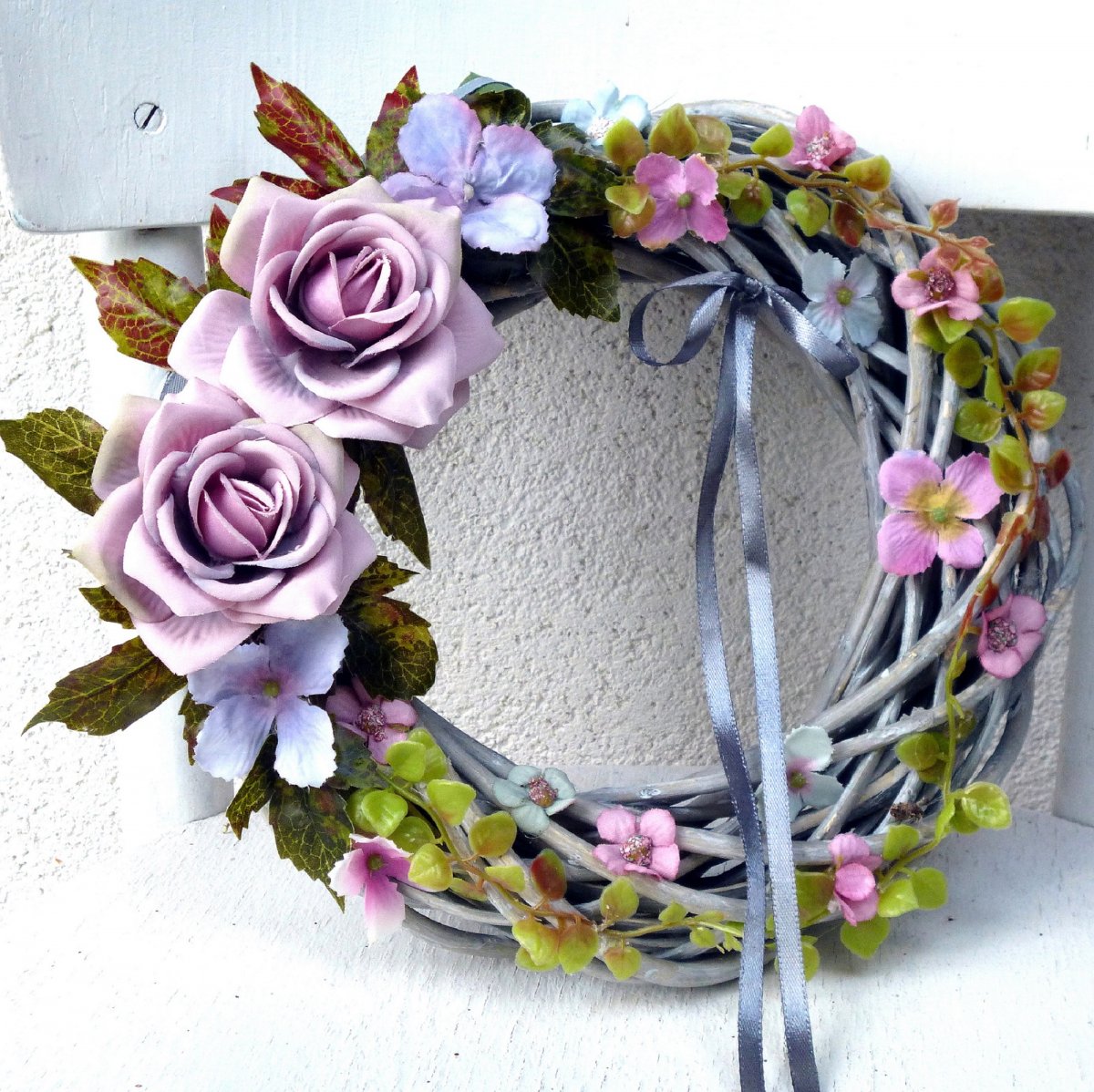 Pastelový věnec celoroční