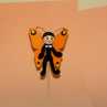 Motýlek zápich (černá - oranžová)
