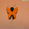 Motýlek zápich (černá - oranžová)